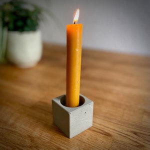 Kerzen- und Teelichthalter aus Beton | modern und schlicht