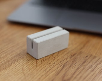 Kaarthouders, fotohouders van beton | modern en eenvoudig