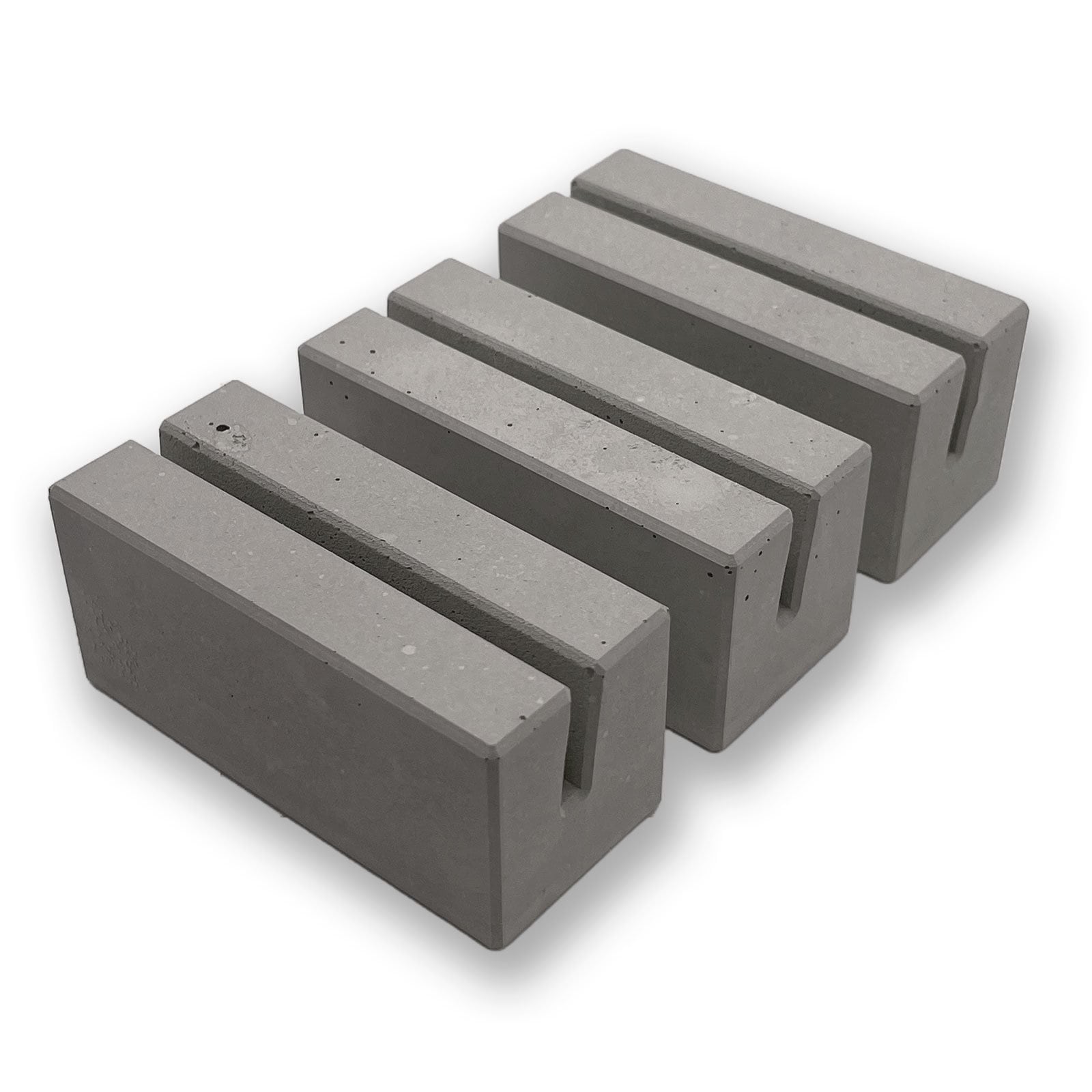 Set of 3: Card holder, photo holder made of concrete | modern and simple
