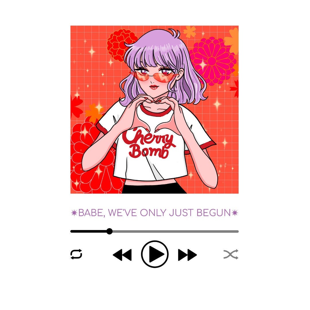 Babe We've Only Just Begun Anime Album SVG File Anime - Etsy