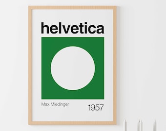 Helvetica Font Poster, , Graphic Design, Helvetica Typography Poster, Helvetica Typeface Poster, Typography Print, Digital Download