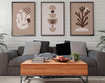 Matisse Art Print Set, Neutral Abstract Gallery Wall (Digital Download)