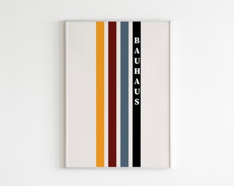 Bauhaus Exhibition Poster, Color Block Art Print (Digital Download)