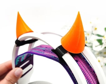 Accessories, Headphone Horns, Demon Horn Small, Twitch Streaming Props, Gaming Accessories, Devil Cosplay, 3D Print