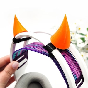 Accessories, Headphone Horns, Demon Horn Small, Twitch Streaming Props, Gaming Accessories, Devil Cosplay, 3D Print