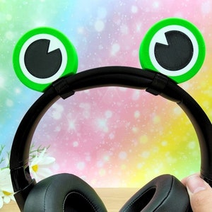 Frog Eyes Headset-tillbehör med huvudband - Kawaii Cosplay-öron - Speltillbehör - Pris per par