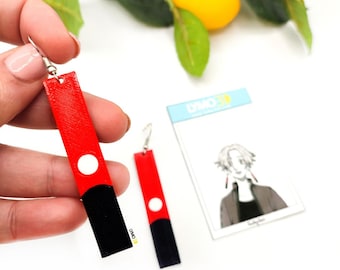 Anime Earrings, 3D Printed Aesthetic,  Handmade Jewelry Gift for Him or Her