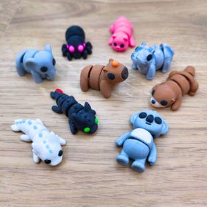 Mini Animals | Pick Your Own | Articulating Tiny Animals | 3D Printed Fidget Toy | Sensory Toy | Bulk Animal Gifts | Baby Animals