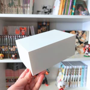 Storage Display Case for Collections - Holder to keep your collections organized - Manga and books shelf - Two Rows on Single Shelf