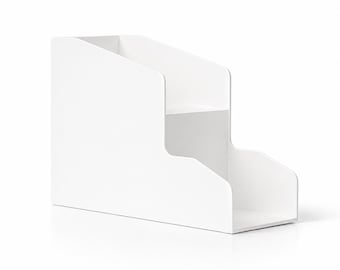 Présentoir manga compact - Organiseur sur deux rangées, bibliothèque de collection