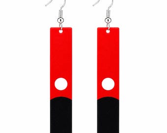 Anime 3D Printed Earrings, Aesthetic Dangle Earrings, Handmade Jewelry