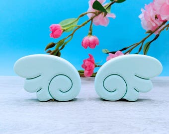 Decorative Headphone Wings Color: Pastel Blue - Personalize Your Style with a Magical Touch
