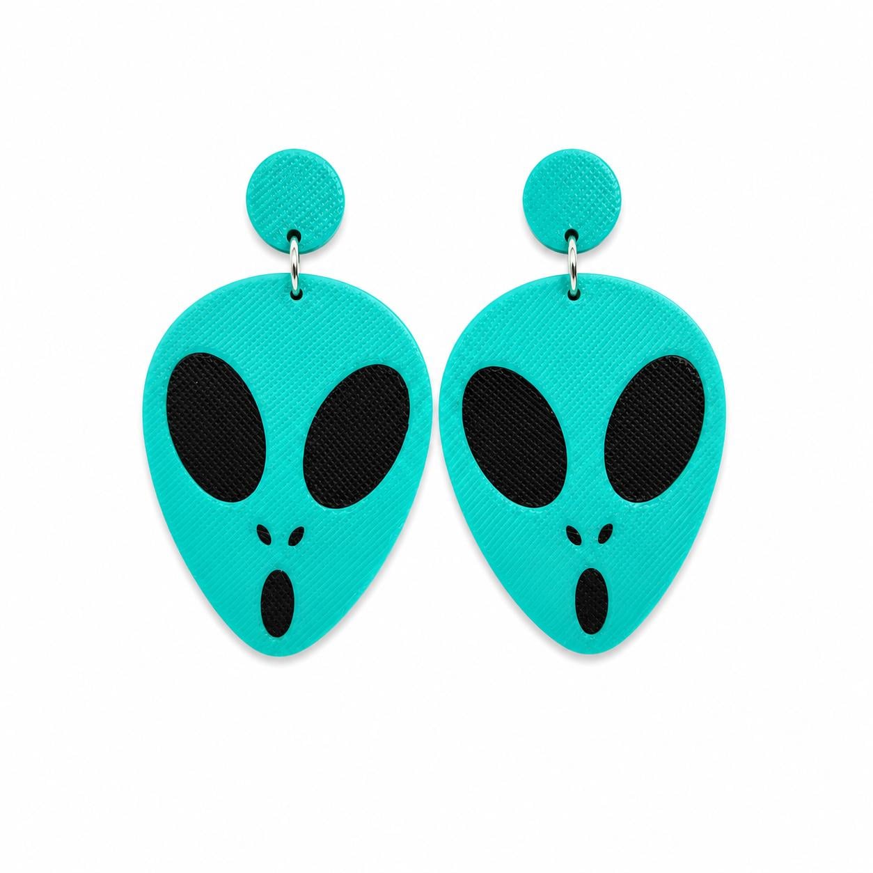 Boucles d'oreilles Ange aux ailes bleues, bijou en plaqué or et en éma