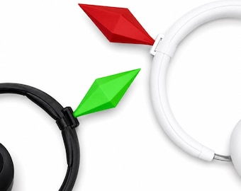 Headphone accessories, Diamond Headphone Attachment - Headset Ears - Horns for Gaming - Cosplay, Streaming, 3D Print