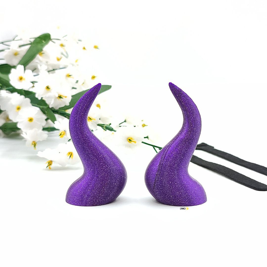 Headphone Horns Demon Maleficent Horn Large Twitch Streaming Etsy