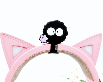 Headphone Accessories, Headphone little soot ball kawaii, Twitch Streaming Props, Gaming Accessories, cosplay prop, Gamer, Stream