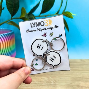 Best friend gift, Cute keychain, Star keychain, for Friends, Couples, Matching Keychain