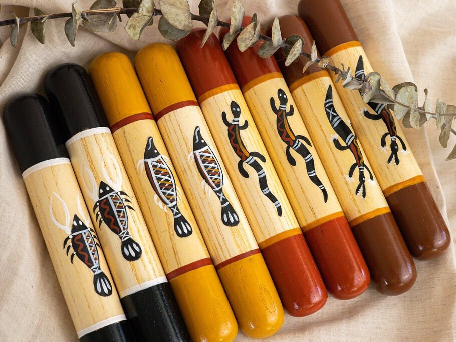 Aboriginal Class Clap Stick Set Indigenous Educator Resource Instrument