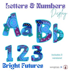 Aboriginal Letters & Numbers Display | Bright Futures | Preschool Early Years Indigenous resource