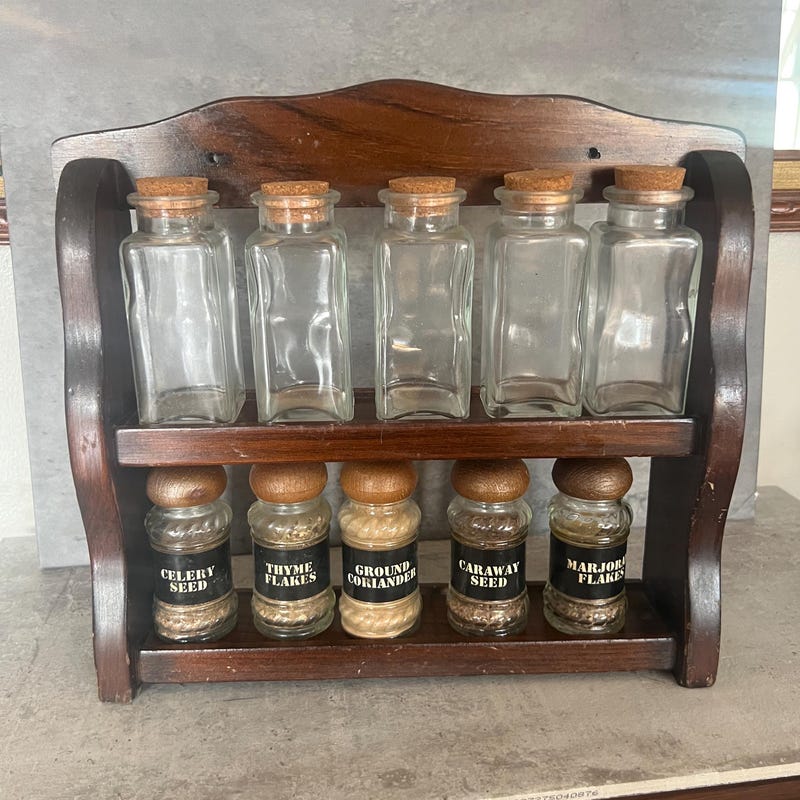 Retro Spice Rack Vintage Spice Rack - Etsy
