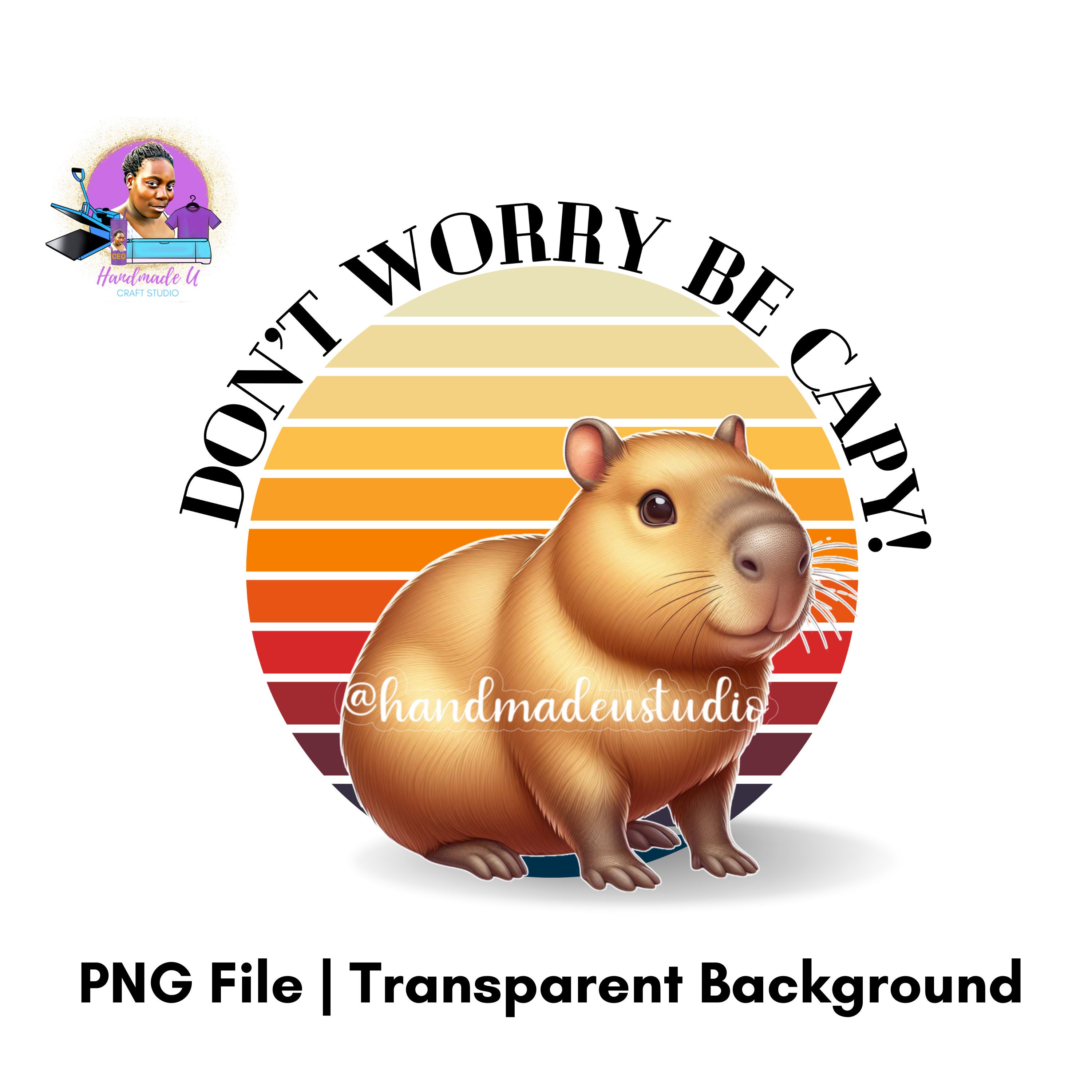 Capybara Illustrationen Png Digital Download, Capybara Sublimation