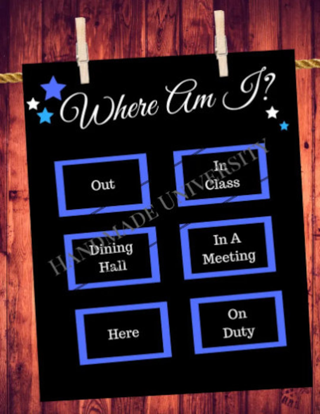 Printable: Where Am I Board for Residence Life and Resident Assistant - Etsy