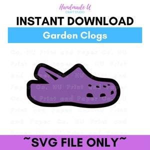 ガーデンクロッグ SVG のみ レジデントアシスタントドアタグ用カッティングファイル | ドアデコレーション | 教師 | 教室 | パーティーデコレーション