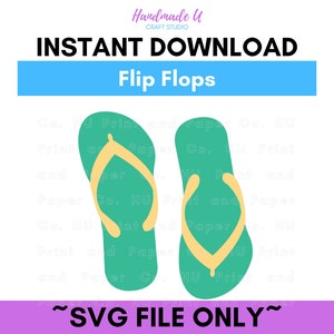 Flip Flops SVG Only Cutting File for Resident Assistant Door Tags | Door Dec | Teacher | Classroom | Party Decor