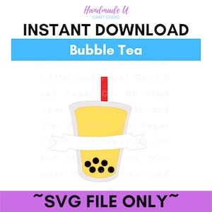 Bubble Tea SVG Only Cutting File for Resident Assistant Door Tags | Door Dec | Teacher | Classroom | Party Decor