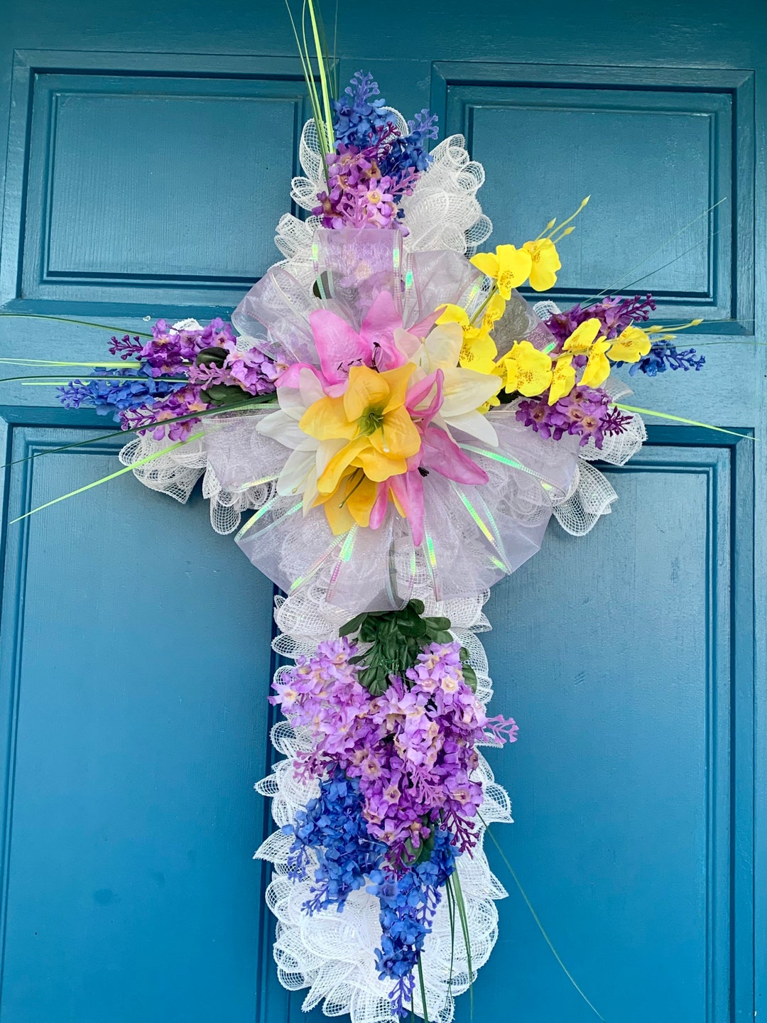 Spring/easter Cross Wreath