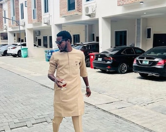African men's wear, African wedding suit, bespoke clothing, senator suit, African men's suit, groom's wedding suit, kaftan, dashiki