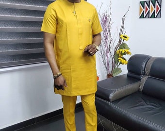 African men's wear, Groom's wedding suit, Dashiki, African wedding suit, men's kaftan, traditional wedding suit, groomsmen suit,