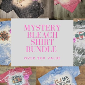 Mystery Box Bleach T-Shirt Bundle, Surprise Box, Fun Gift, Holiday Gift, Birthday Gift, Gift to Yourself, Mystery Gift