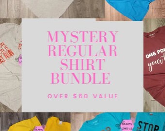 Mystery Box Shirt Bundle, Surprise Box, Fun Gift, Holiday Gift, Birthday Gift, Gift to Yourself, Mystery Gift