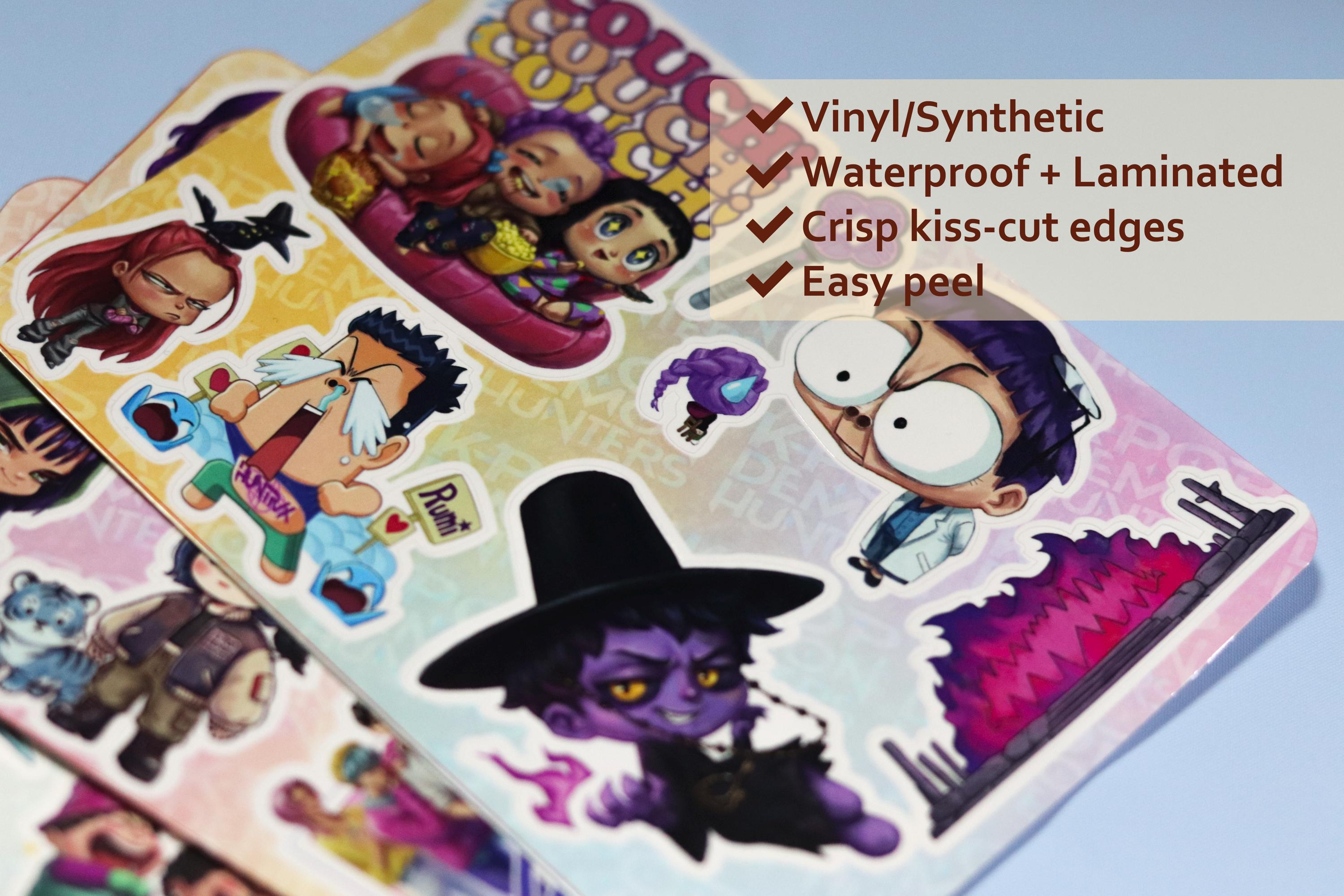 K-pop Inspired Hunter Sticker Pack | Dark Idol Demon Aesthetic ...