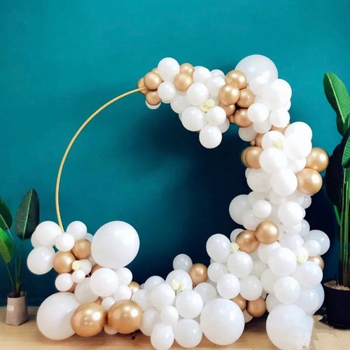 Copper Gold Flower & Balloon Arch Stand buy Frame Kit With Base 120CM - 200CM for Weddings, Engagement, Parties DIY