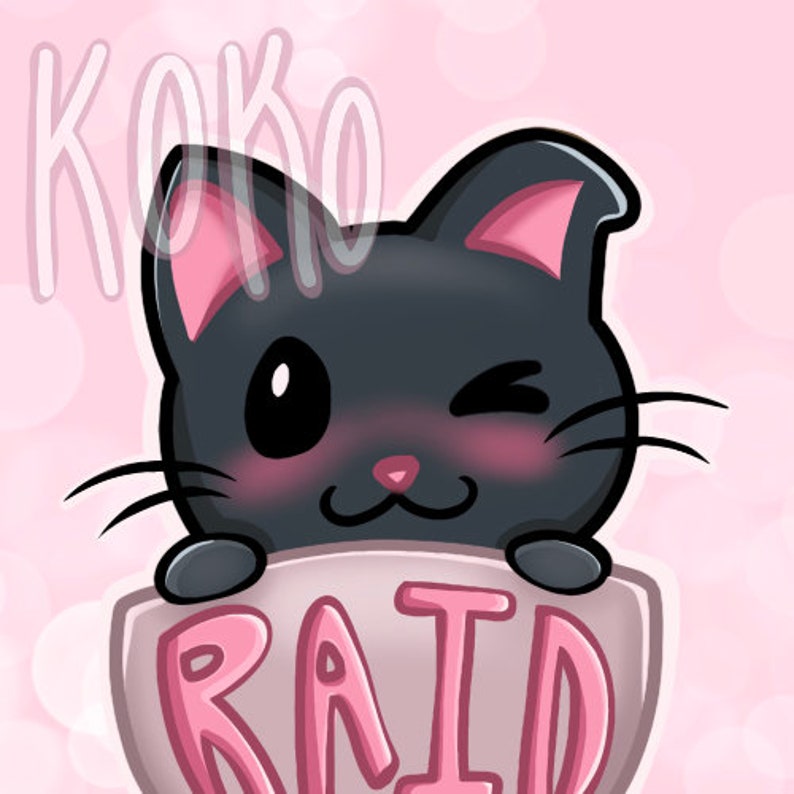 Twitch Emotes / Cat Raid Emotes / Raid Emotes / Chibi / Youtube