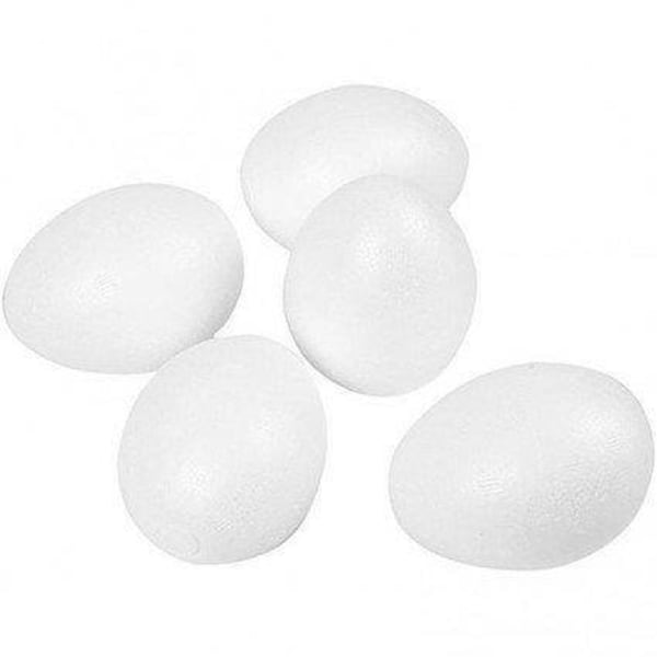 Polystyrene Eggs - White (3pk)