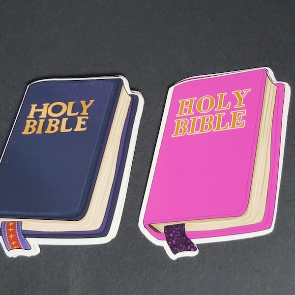 Holy Bible / God's Word / Christian /Laptop Stickers / Weatherproof Matte or Waterproof Laminated Glossy/ Multiple Sizes Available