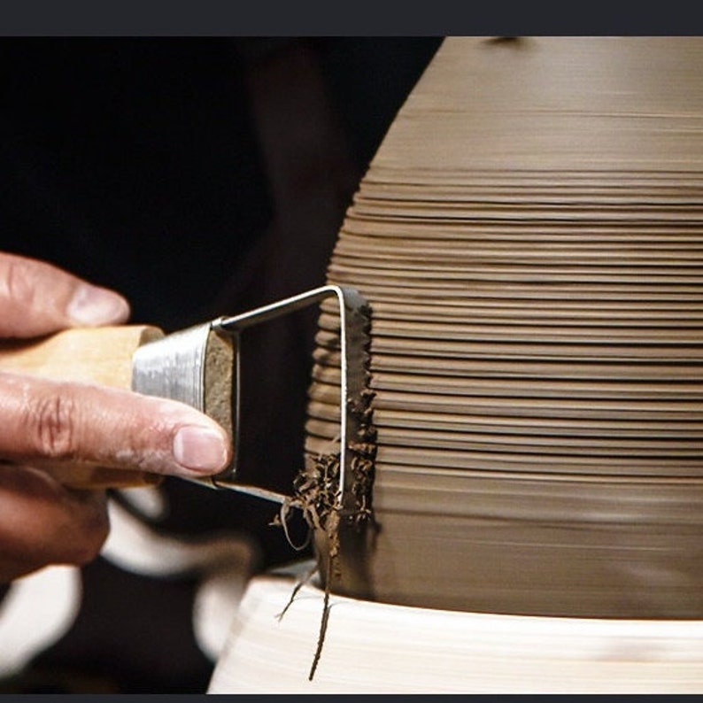 Pottery Sculpting Triangle Rake and Clay Trimming Tool, Pottery