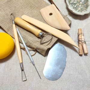 8 Pcs Pottery Tools Set, Diy Kit Set Starter Kit Beginner Set for Working  With Pottery, Clay, and Ceramics. 