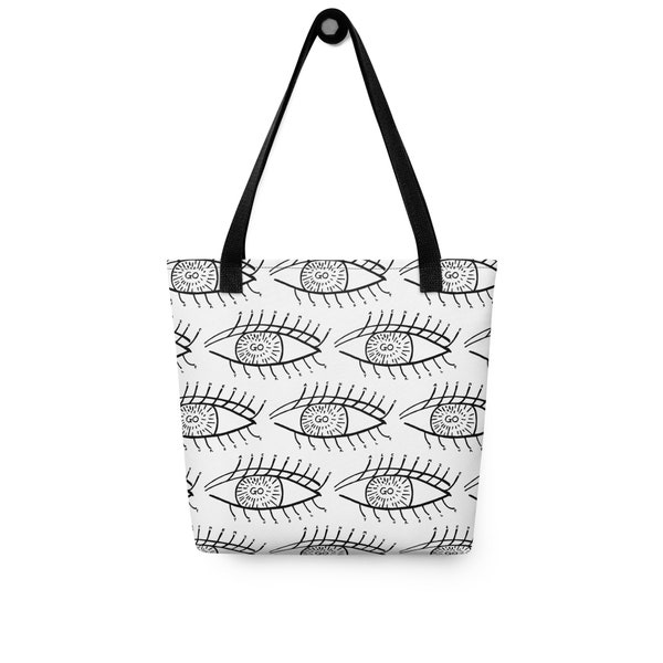 GO ALCHEMIZE YOURSELF Tote Bag, Alchemy, Alchemy Art, Black and White Tote, All Over Pattern