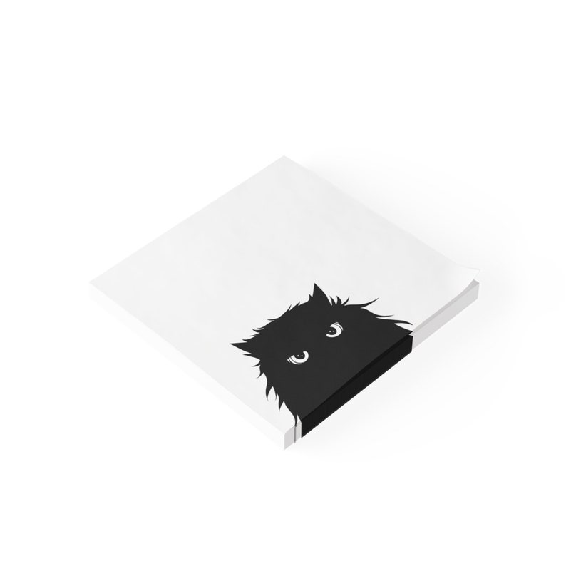Black Cat Post-it® Note Pads, Cat Office Supplies, Gifts for Cat People ...