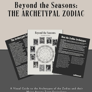 Más allá de las estaciones: El zodíaco arquetípico (Guía en PDF)