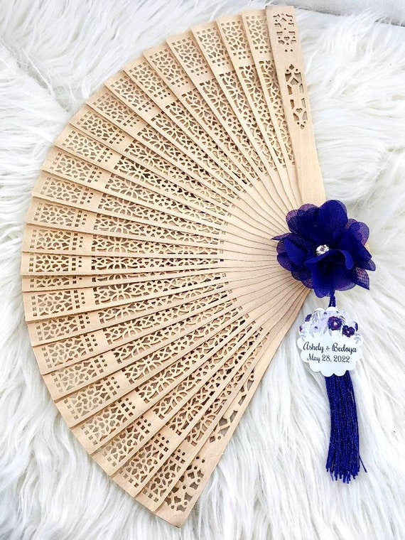 1-100 Pcs Colorful Personalized Spanish Hand Fan Wedding - Etsy