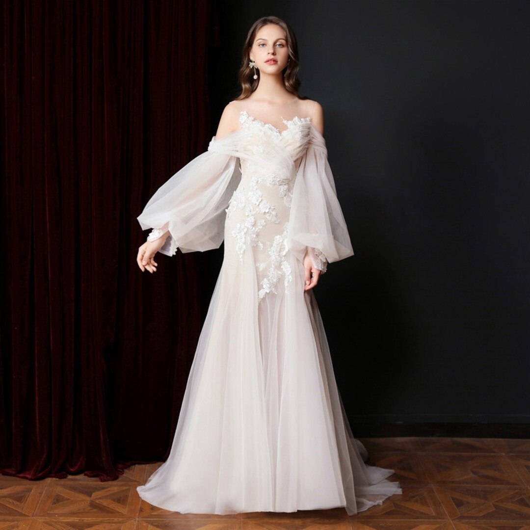 Lace Fantasy Celtic Wedding Dress Fairy Prom Dress Fairy Gown - Etsy ...