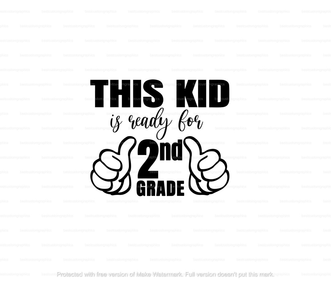 First Day of School SVG 2nd Grade Second Grade Digital Download for ...