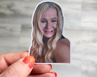 One face Custom photo stickers Personalized Cutout Name Stickers Waterproof Paper stocking stuffer Goodie bag Gift Budget Journal Scheduler