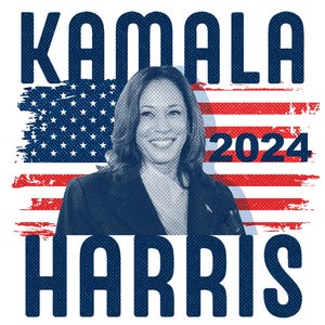 Kamala Harris for the people Graphic PNG