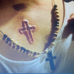 SFX prosthetic Crucifix Burn Cross Scar